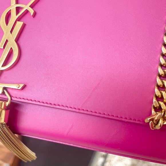 YSL Pink Leather Bag - Picture 8 of 14